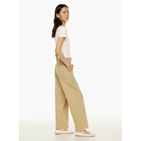 NWOT Aritzia SUNDAY BEST Carrousel GD Black Cotton Canvas Wide Leg Pants, Size 0 - Picture 13 of 15